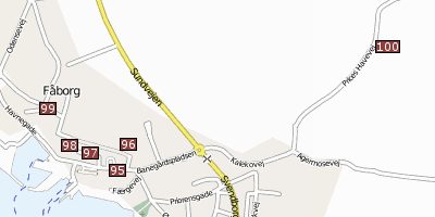 Stadtplan Faaborg Dänemark